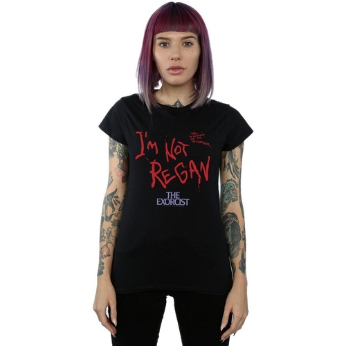 textil Mujer Camisetas manga larga The Exorcist I Am Not Regan Negro