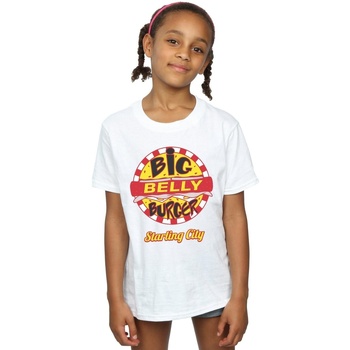 textil Niña Camisetas manga larga Dc Comics Arrow Big Belly Burger Logo Blanco