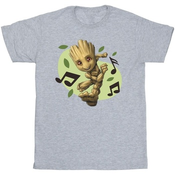 textil Niña Camisetas manga larga Marvel Guardians Of The Galaxy Groot Musical Notes Gris