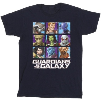 textil Niña Camisetas manga larga Guardians Of The Galaxy Character Squares Azul