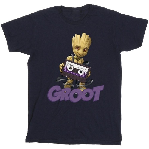 textil Niña Camisetas manga larga Guardians Of The Galaxy Groot Casette Azul