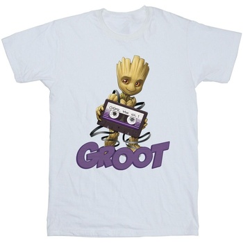 textil Niña Camisetas manga larga Guardians Of The Galaxy Groot Casette Blanco