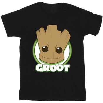 textil Niña Camisetas manga larga Guardians Of The Galaxy Groot Badge Negro