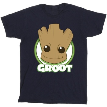 textil Niña Camisetas manga larga Guardians Of The Galaxy Groot Badge Azul