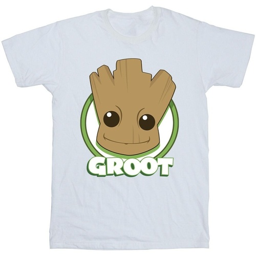 textil Niña Camisetas manga larga Guardians Of The Galaxy Groot Badge Blanco