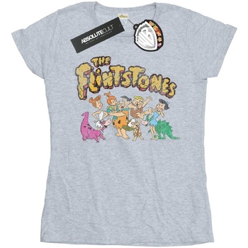 textil Mujer Camisetas manga larga The Flintstones  Gris