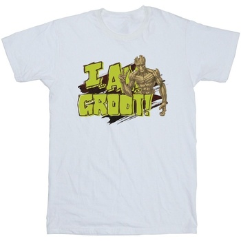 textil Niña Camisetas manga larga Guardians Of The Galaxy I Am Groot Blanco