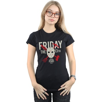 textil Mujer Camisetas manga larga Friday 13Th Day Of Fear Negro
