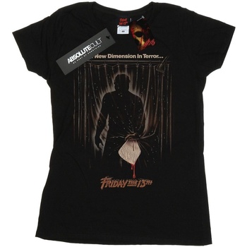 textil Mujer Camisetas manga larga Friday The 13Th Shower Poster Negro