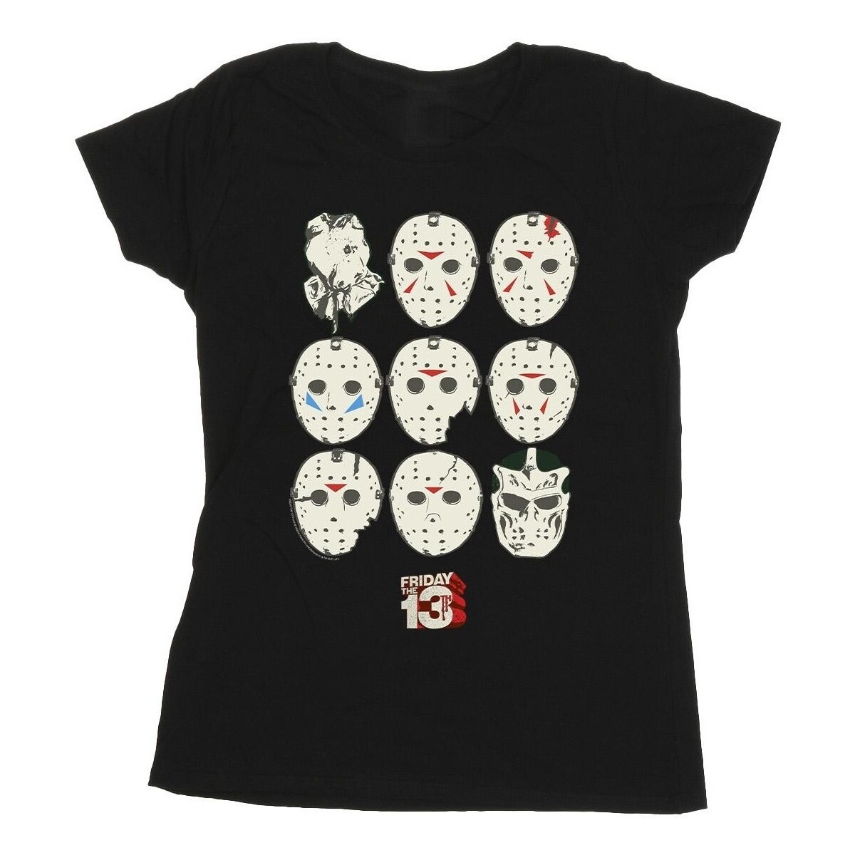 textil Mujer Camisetas manga larga Friday The 13Th Jason Masks Negro