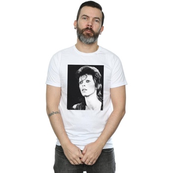 textil Hombre Camisetas manga larga David Bowie Ziggy Looking Blanco