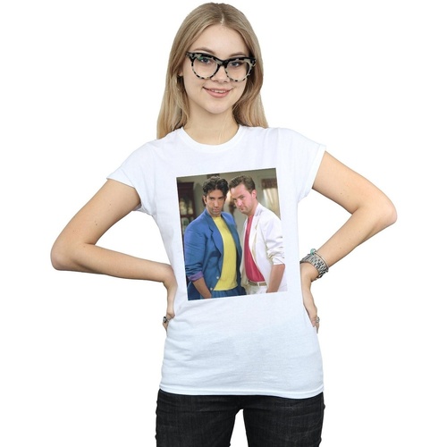 textil Mujer Camisetas manga larga Friends 80's Ross And Chandler Blanco