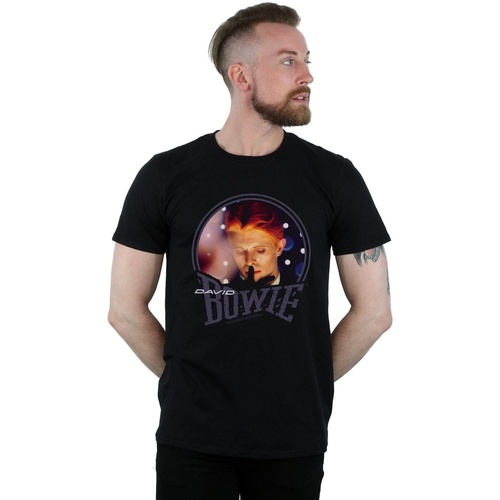 textil Hombre Camisetas manga larga David Bowie BI21026 Negro