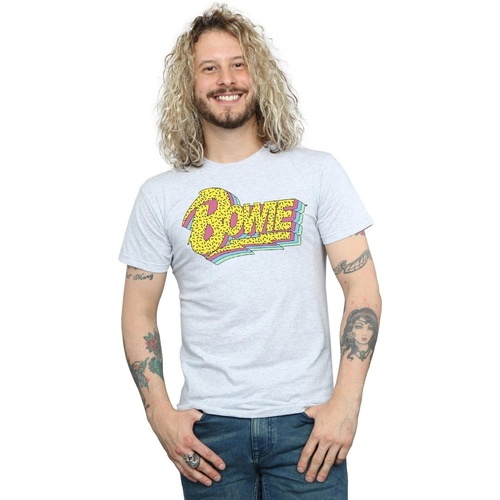 textil Hombre Camisetas manga larga David Bowie  Gris
