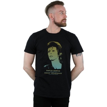 textil Hombre Camisetas manga larga David Bowie BI21067 Negro