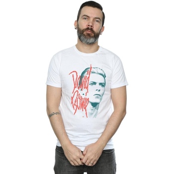 textil Hombre Camisetas manga larga David Bowie Mono Stare Blanco