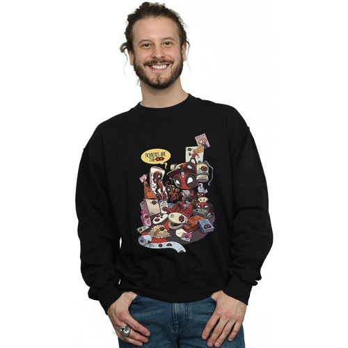 textil Hombre Sudaderas Marvel Deadpool Merchandise Royalties Negro