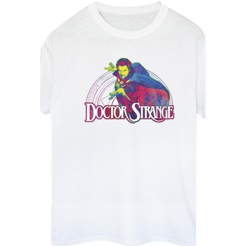 textil Mujer Camisetas manga larga Marvel Doctor Strange Pyschedelic Blanco