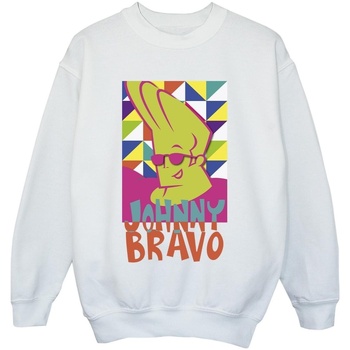 textil Niño Sudaderas Johnny Bravo Multi Triangles Pop Art Blanco