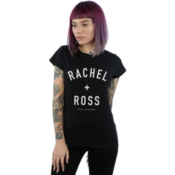 textil Mujer Camisetas manga larga Friends Rachel And Ross Text Negro