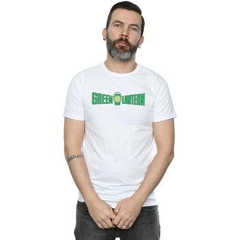 textil Hombre Camisetas manga larga Dc Comics Green Lantern Text Logo Blanco