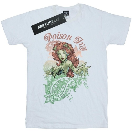 textil Niño Camisetas manga corta Dc Comics Poison Ivy Paisley Blanco