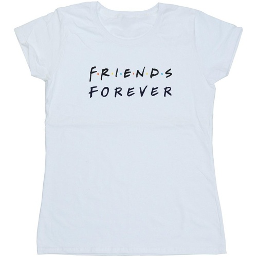 textil Mujer Camisetas manga larga Friends Forever Logo Blanco