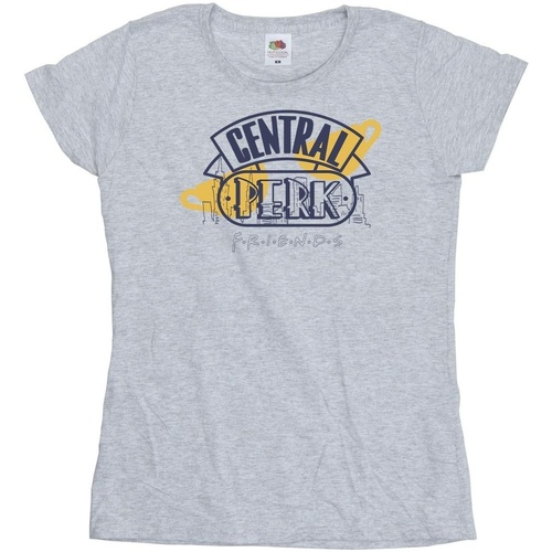 textil Mujer Camisetas manga larga Friends Central Perk Gris