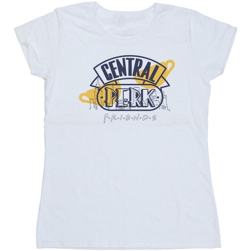 textil Mujer Camisetas manga larga Friends Central Perk Blanco