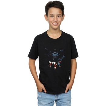 textil Niño Camisetas manga corta Dc Comics Batman Shadow Bats Negro