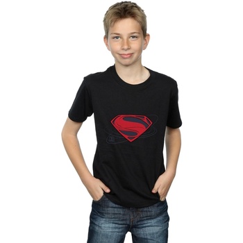 textil Niño Camisetas manga corta Dc Comics Justice League Movie Superman Logo Negro