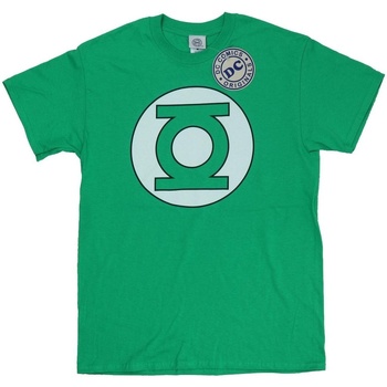 textil Hombre Camisetas manga larga Dc Comics Green Lantern Logo Verde