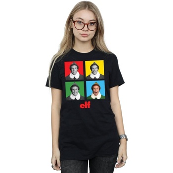 textil Mujer Camisetas manga larga Elf Four Faces Negro