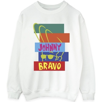 textil Mujer Sudaderas Johnny Bravo Rectangle Pop Art Blanco