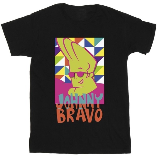 textil Niño Camisetas manga corta Johnny Bravo Multi Triangles Pop Art Negro
