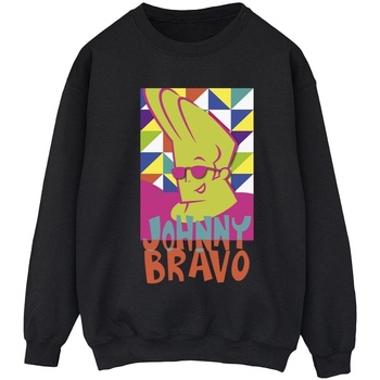 textil Mujer Sudaderas Johnny Bravo Multi Triangles Pop Art Negro