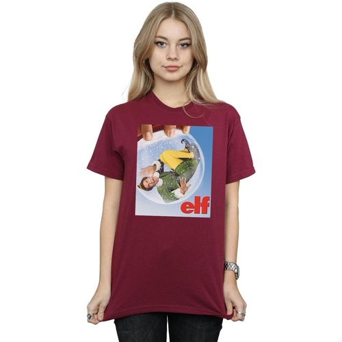 textil Mujer Camisetas manga larga Elf Snow Globe Poster Multicolor