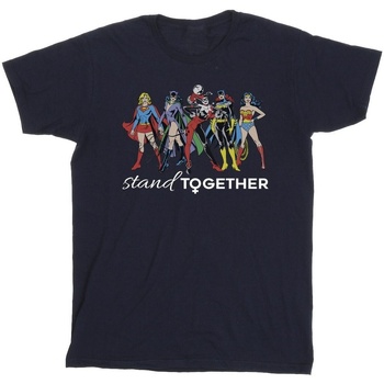 textil Hombre Camisetas manga larga Dc Comics Women Of DC Stand Together Azul