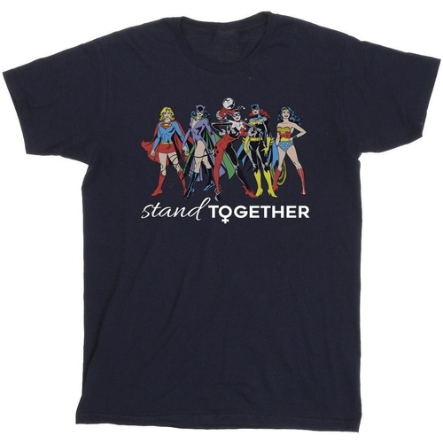 textil Hombre Camisetas manga larga Dc Comics Women Of DC Stand Together Azul