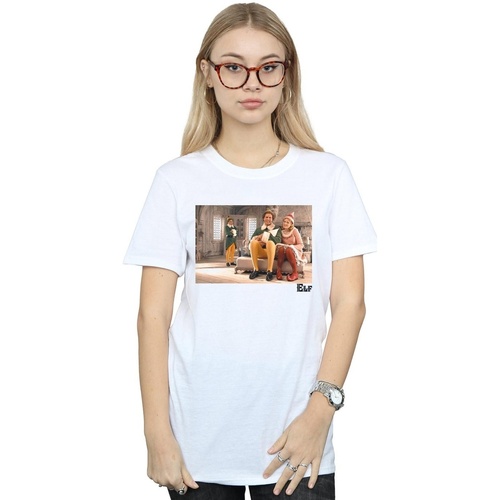 textil Mujer Camisetas manga larga Elf Family Shot Blanco
