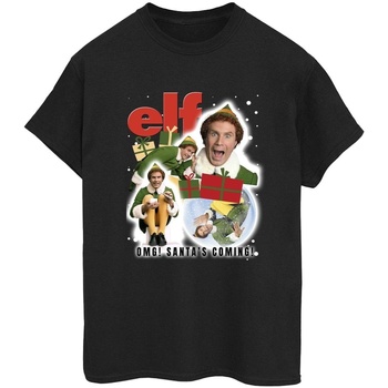 textil Mujer Camisetas manga larga Elf Buddy Collage Negro