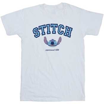 textil Niño Camisetas manga corta Disney Lilo And Stitch Collegial Blanco
