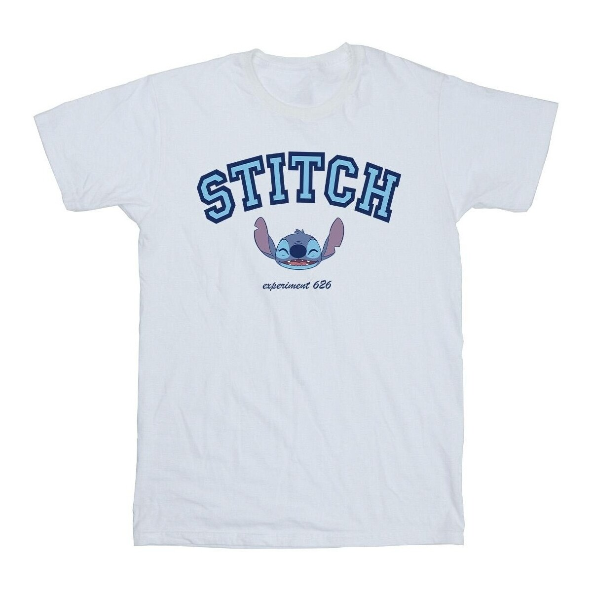 textil Niño Camisetas manga corta Disney Lilo And Stitch Collegial Blanco