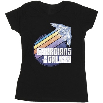 textil Mujer Camisetas manga larga Guardians Of The Galaxy Badge Rocket Negro