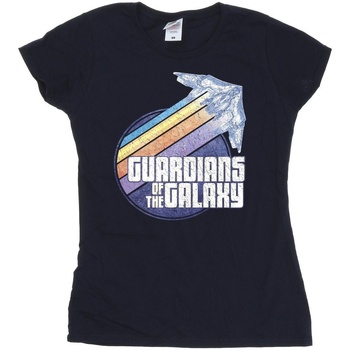 textil Mujer Camisetas manga larga Guardians Of The Galaxy Badge Rocket Azul