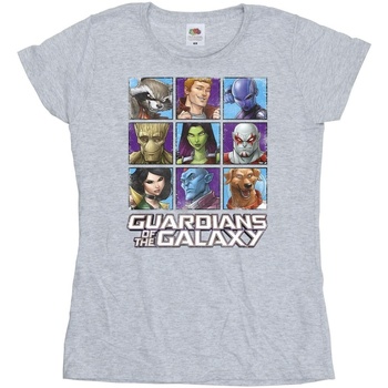 textil Mujer Camisetas manga larga Guardians Of The Galaxy Character Squares Gris