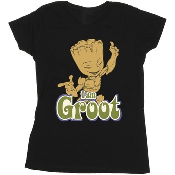 textil Mujer Camisetas manga larga Guardians Of The Galaxy Groot Dancing Negro