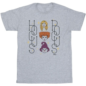 textil Hombre Camisetas manga larga Disney Hocus Pocus Faces Gris