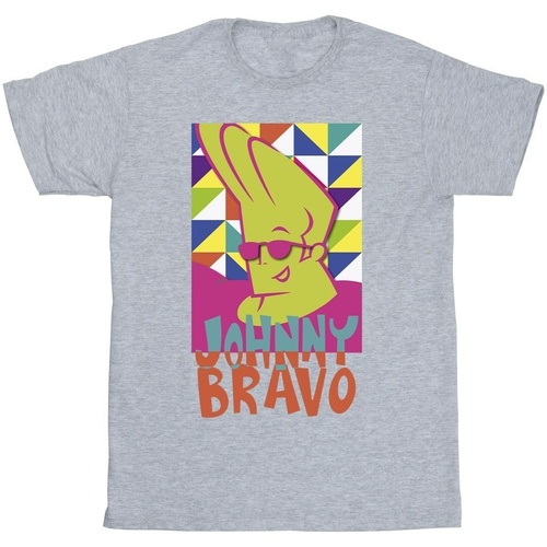 textil Niña Camisetas manga larga Johnny Bravo Multi Triangles Pop Art Gris