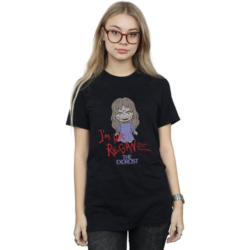 textil Mujer Camisetas manga larga The Exorcist Chibi Excellent Day Negro